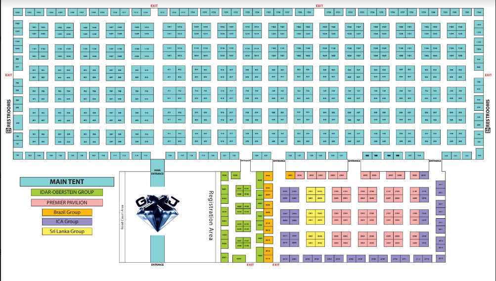 floorplan GJX Gem & Jewelry Exchange