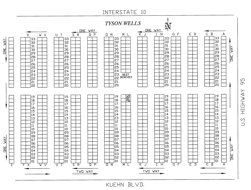 floorplan Tyson Wells Arts & Crafts Fair