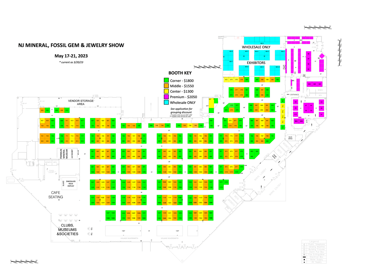 floorplan The Spring NJ Gem Show