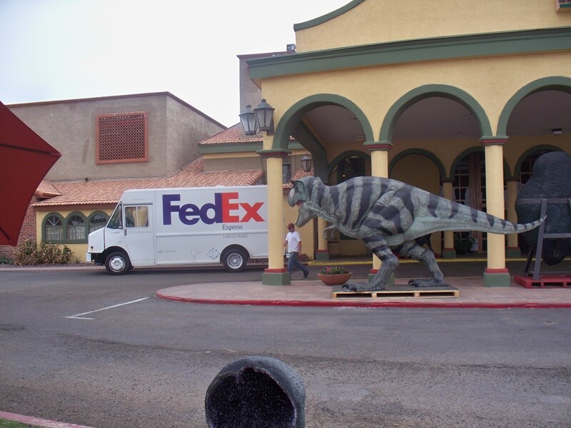 FedEx trucks keep busy in Tucson during the annual Tucson Showcase