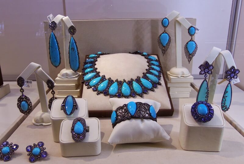 Sutra's vibrant Turquoise and Sapphire Collection