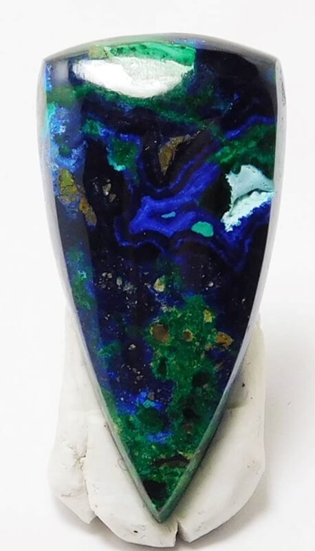 Azure-Malachite by Unconventional Lapidarist at the Echo Valley Gem & Mineral Show.
