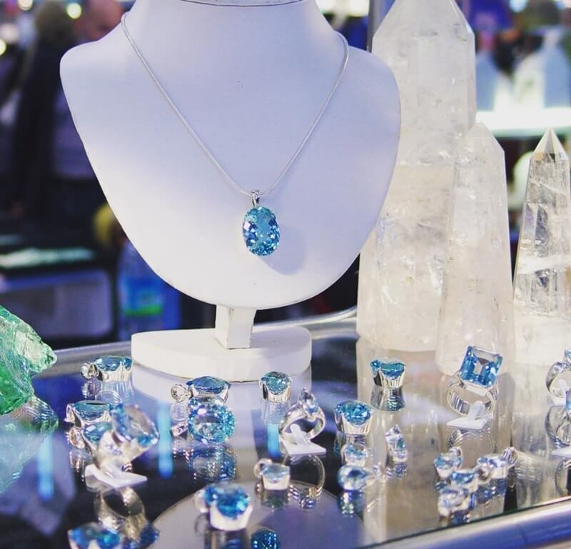 Topaz Jewelry is just a small portion of the jewels you can find in the Gemstone Pavilion at the JOGS Gem Show.