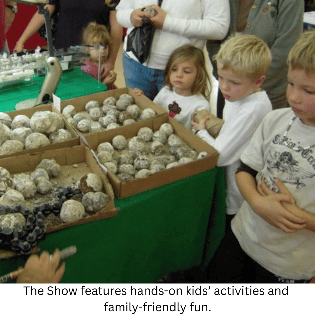 The Show features hands-on kids' activities and family-friendly fun.