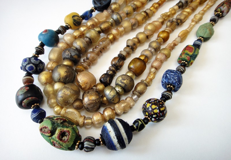 Ancient glass beads.