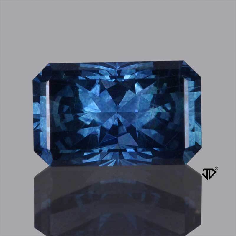Blue Sapphire Radiant Style Cut 0.86 cts