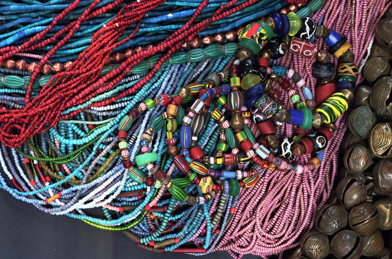 African trade beads.