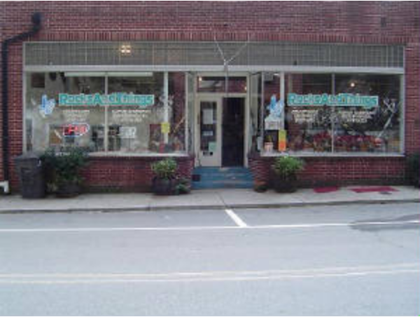 This is the store front in historic downtown Spruce Pine, NC.