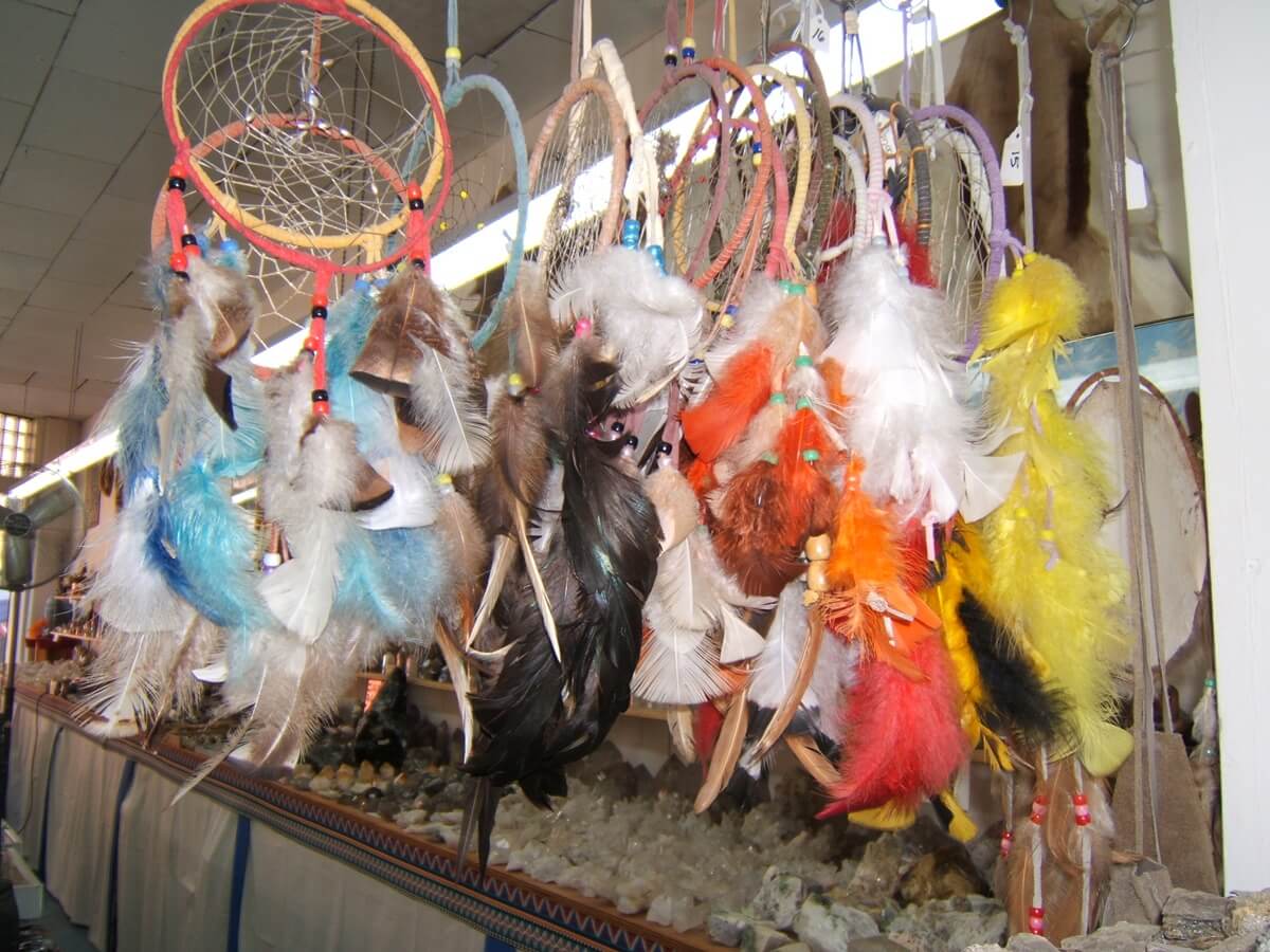 Here are some dream catchers actually made by real Native Americans, not "made in China".