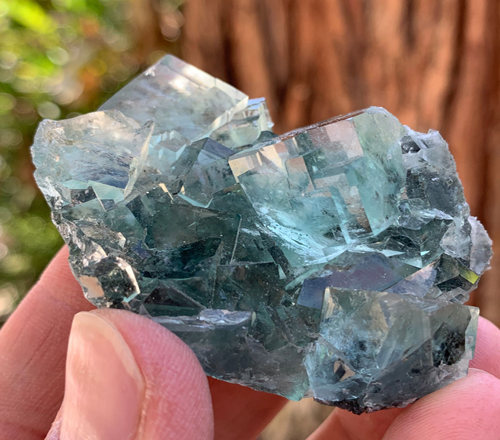 Clear Glass Green Fluorite from Xianghualing Mine, Hunan Province, China