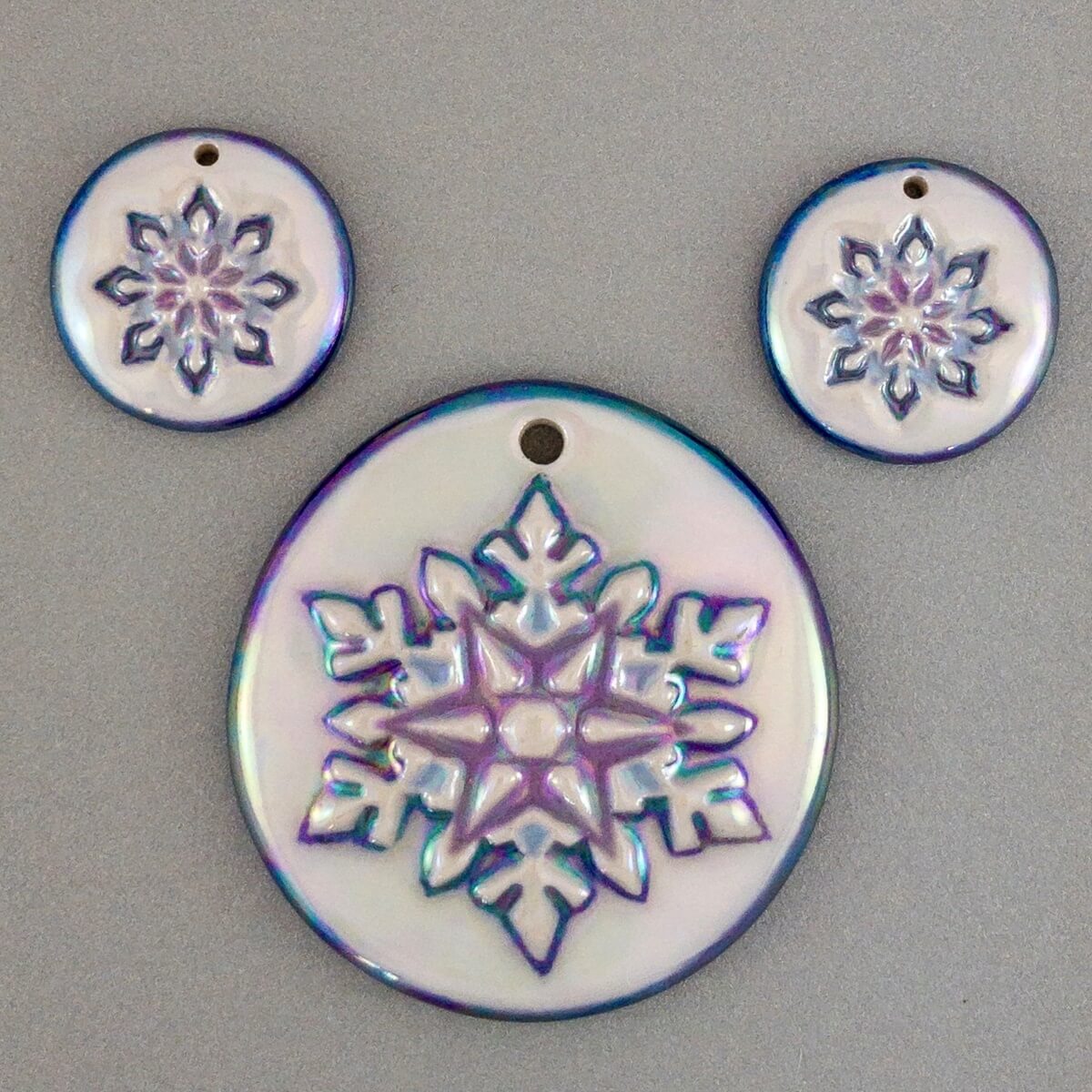 New winter 2019 snowflake pendant & earring sets.