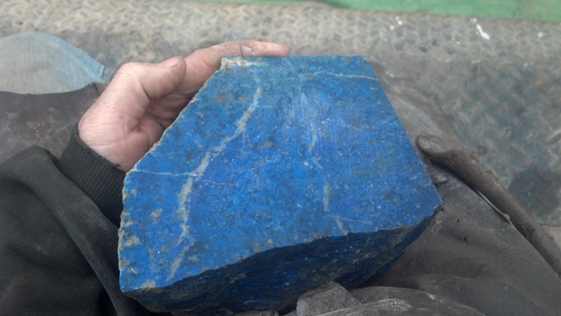 Peacock lapis, sent to Chile