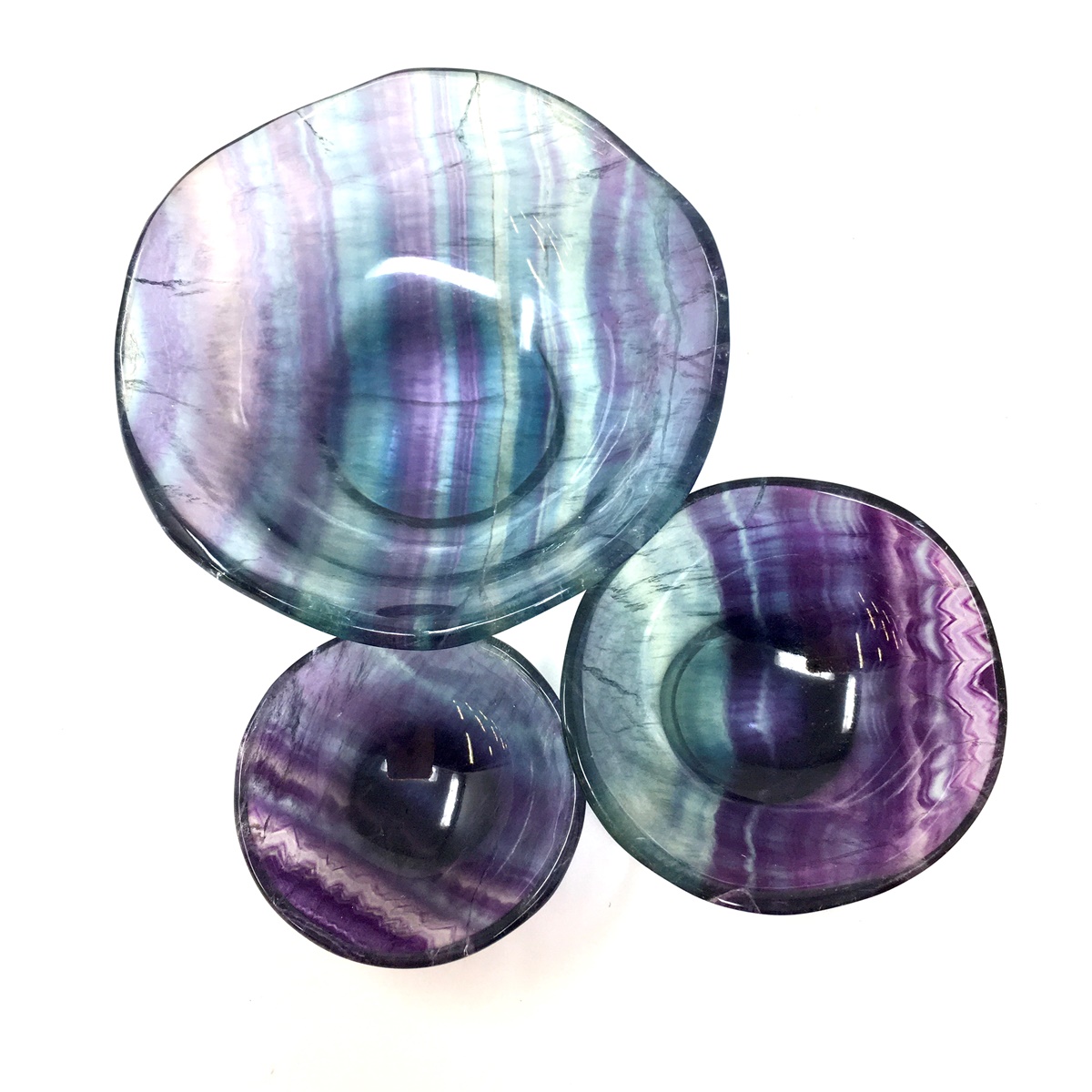 AA Rainbow Fluorite Bowls