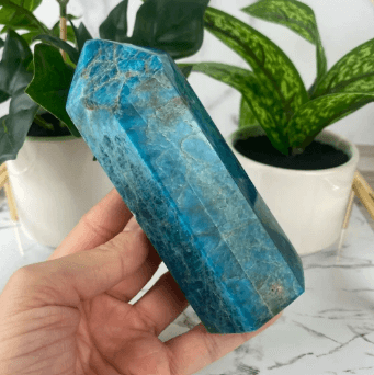 A polished Apatite tower.