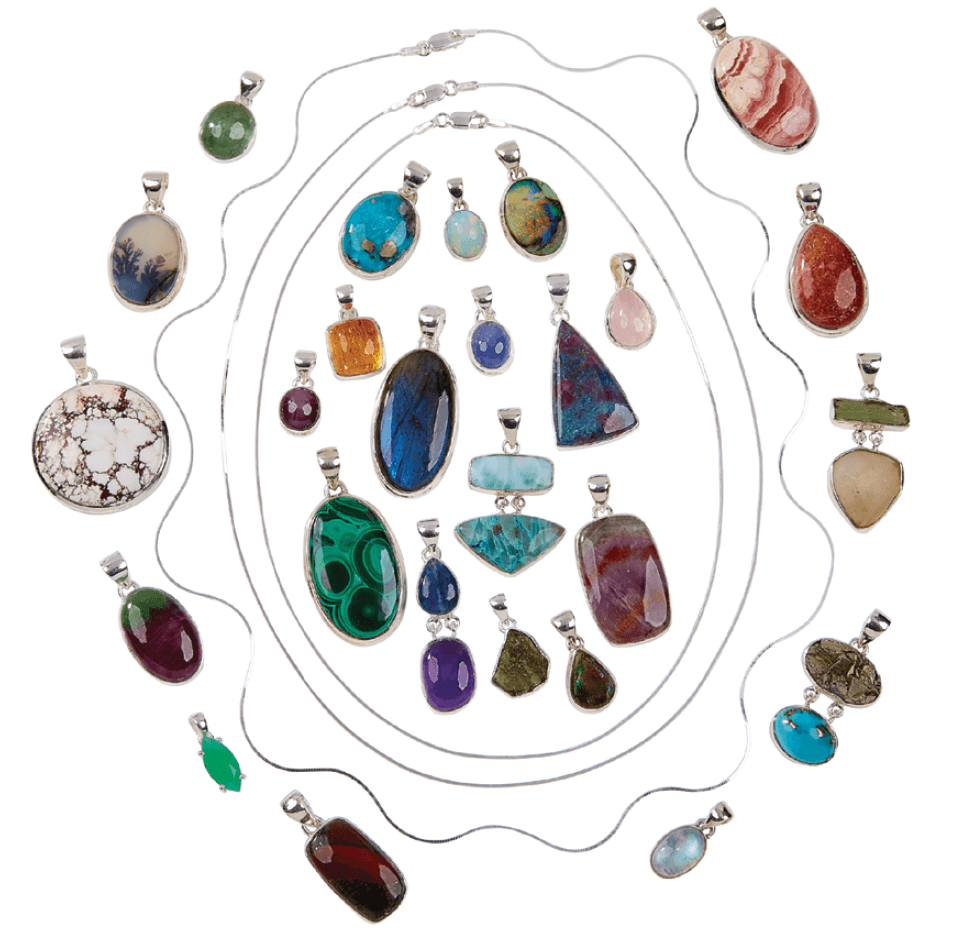 We use only top quality gemstones in our .925 sterling silver jewelry.