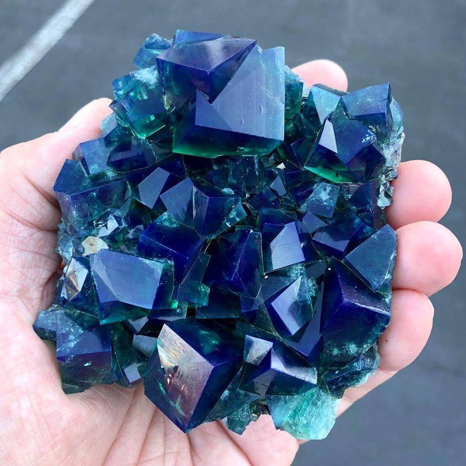 A Rogerley Mine fluorite specimen.