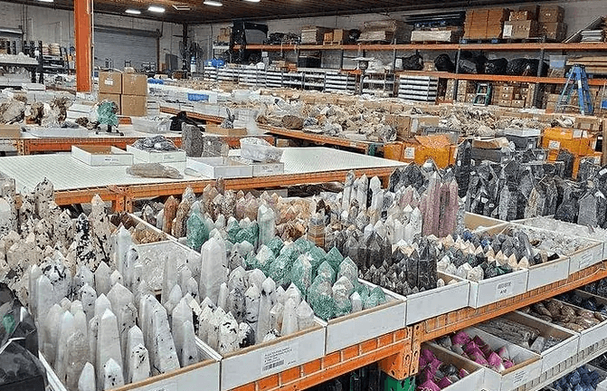 A view of the MRK Global Network warehouse.