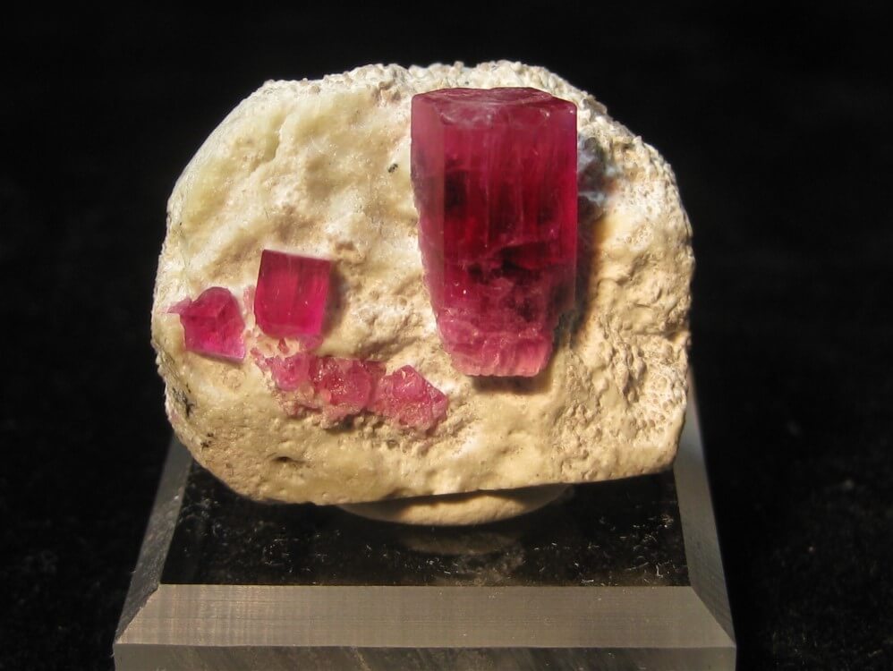 An exceptional specimen of Red Beryl.