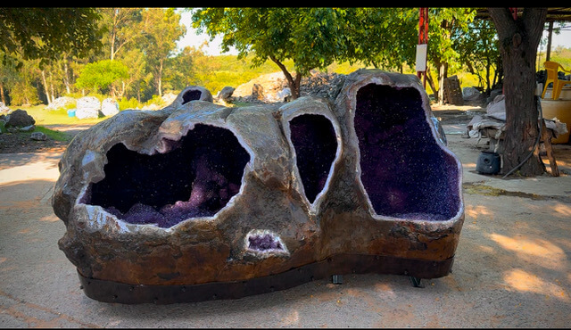 A very large Amethyst geode