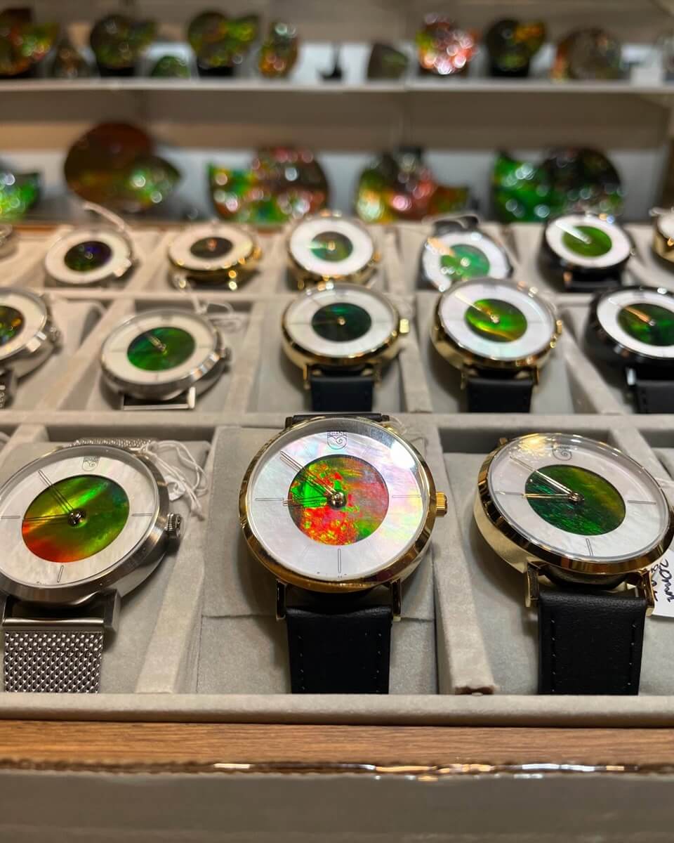 Ammolite watches