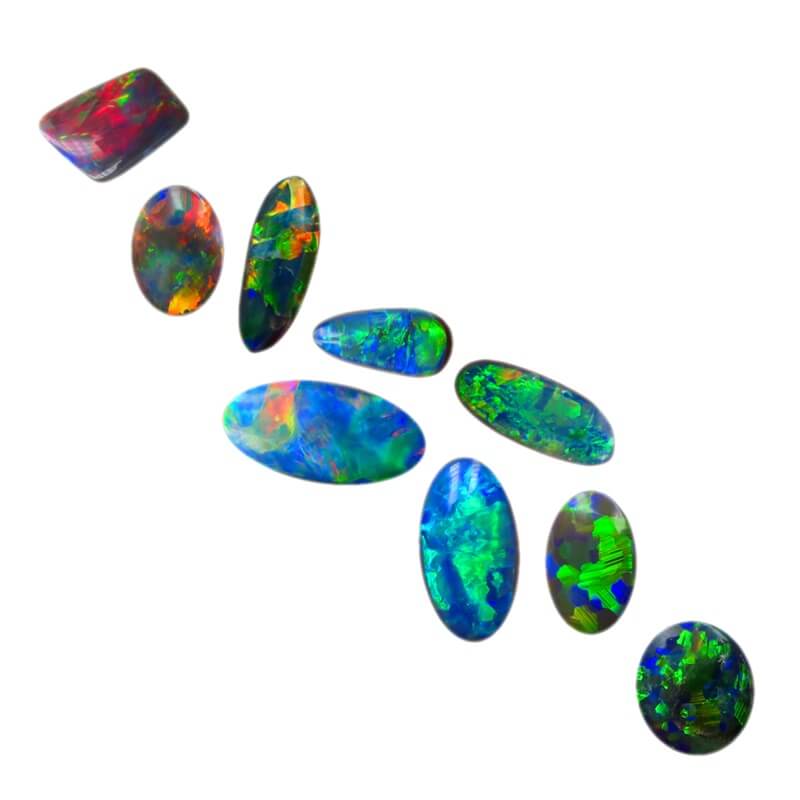 Black & Double Sided Opals